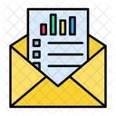 Business Mail Email Analytics Data Analysis アイコン