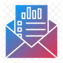 Business Mail Email Analytics Data Analysis Icon