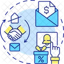 Email subscription discounts  Icon