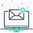 Email Symbol On Monitor Screen Apprise Enlighten Icon