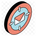 Email Target Mail Target Message Target Icon