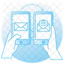 Email Transfer Mail Transforming Email Exchange Icon