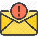 Warning Paper Email Warning Error Email Icon