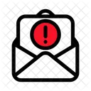 Email Alert Caution Icon