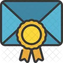 Email With Medal  Icon