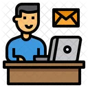 Email Working Icon
