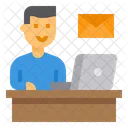 Human Resource Workfromhome Email Icon