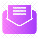Emailing Postcard Stamp Icon