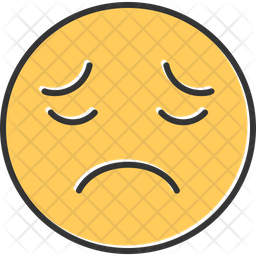 Embarrassed Emoji Icon - Download in Colored Outline Style