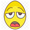 Edible Embarrassed Egg Egg Shell Icon