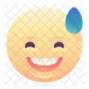 Embarrassed Smile Emoji Icon