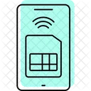 Embedded Sim Color Shadow Thinline Icon Icon