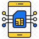 Embedded Sim Sim Subscriber Identification Module Icon
