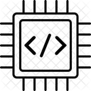 Embedded System Chip Circuit Icon