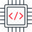 Embedded System Chip Circuit Icon