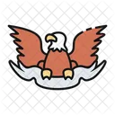Emblem Eagle United States America Icon