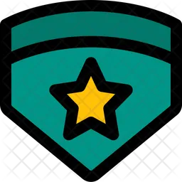 Emblem Star Military  Icon