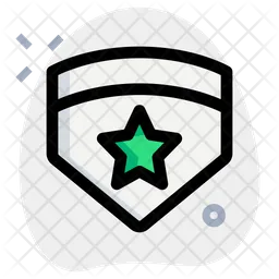 Emblem Star Military  Icon