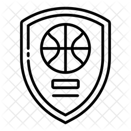 Distintivo de basquete  Ícone