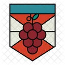 Emblema De Uva Uva Uvas Ícone