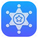 Distintivo De Xerife Distintivo De Policia Distintivo Icon