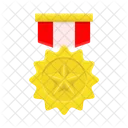 Distintivo Medalha Estrela Ícone