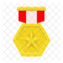 Distintivo Medalha Estrela Ícone