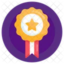 Emblema Distintivo De Estrela Honra Icon