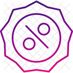 Porcentagem de emblema  Ícone