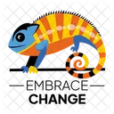 Embrace Change Reptile Wildlife Icon