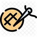 Embroidery Needlework Stitching Icon