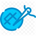 Embroidery Needlework Stitching Icon