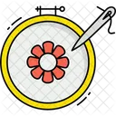 Embroidery Needlework Pattern Icon