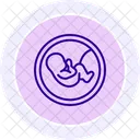 Embryo Black Outline Icon Icon