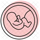Embryo Color Shadow Line Icon 아이콘