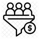Embudo Conversion Filtro Icono