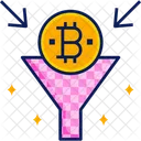 Embudo de bitcoins  Icono