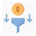 Embudo de bitcoins  Icono