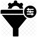Embudo De Innovacion Proceso De Desarrollo Filtro De Datos Icono