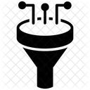 Embudo De Innovacion Proceso De Desarrollo Filtro De Datos Icono