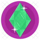 Gemstone Diamond Emerald Icon
