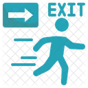 Emergency Exit Way Icon