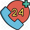 Emergency 24 Hours Support Medical Support Icon