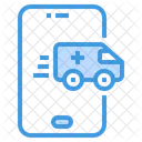 Smartphone Emergency Call Ambulance Icon