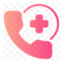 Emergency Call Medical Assistance Phone Receiver Icon