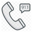 Emergency Call 911  Icon