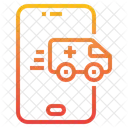 Smartphone Emergency Call Ambulance Icon
