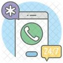 Medical Helpline Telephone Call To Doctor Icon