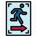 Emergency Exit Fire Exit Signaling Icon