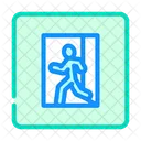 Emergency Exit Safety Icon